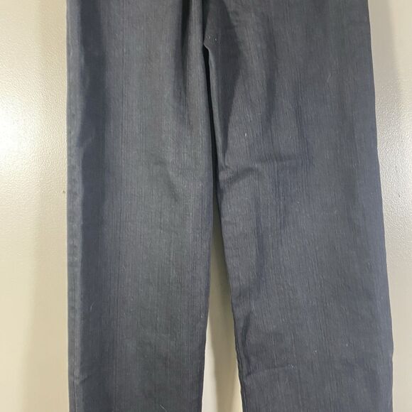 Madewell The Perfect Vintage Wide Leg Jean Women Size 25 X 30 Black Stretch Goth - Picture 10 of 16